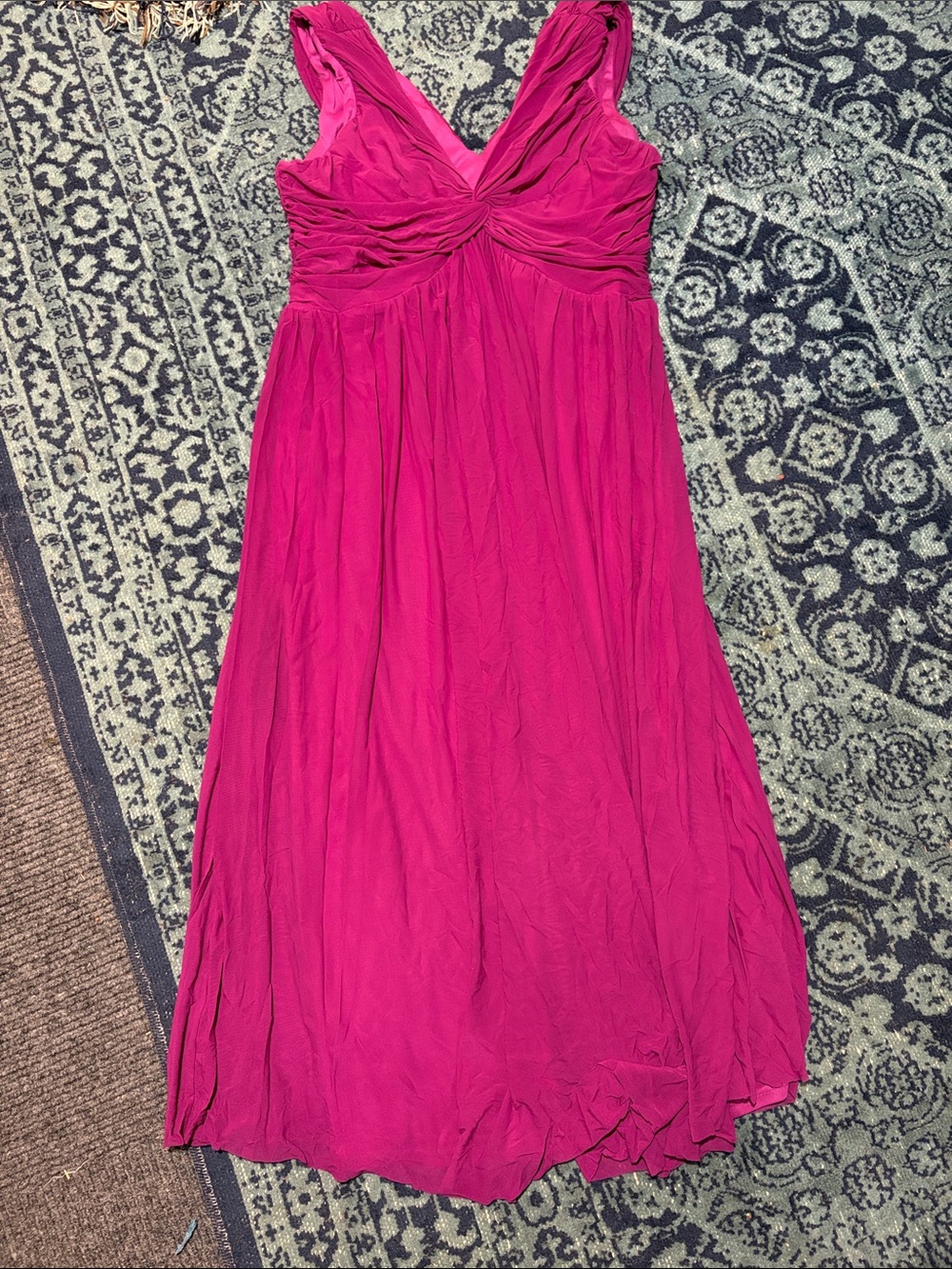 ASOS Maternity Purple Twist-Front Midi Dress